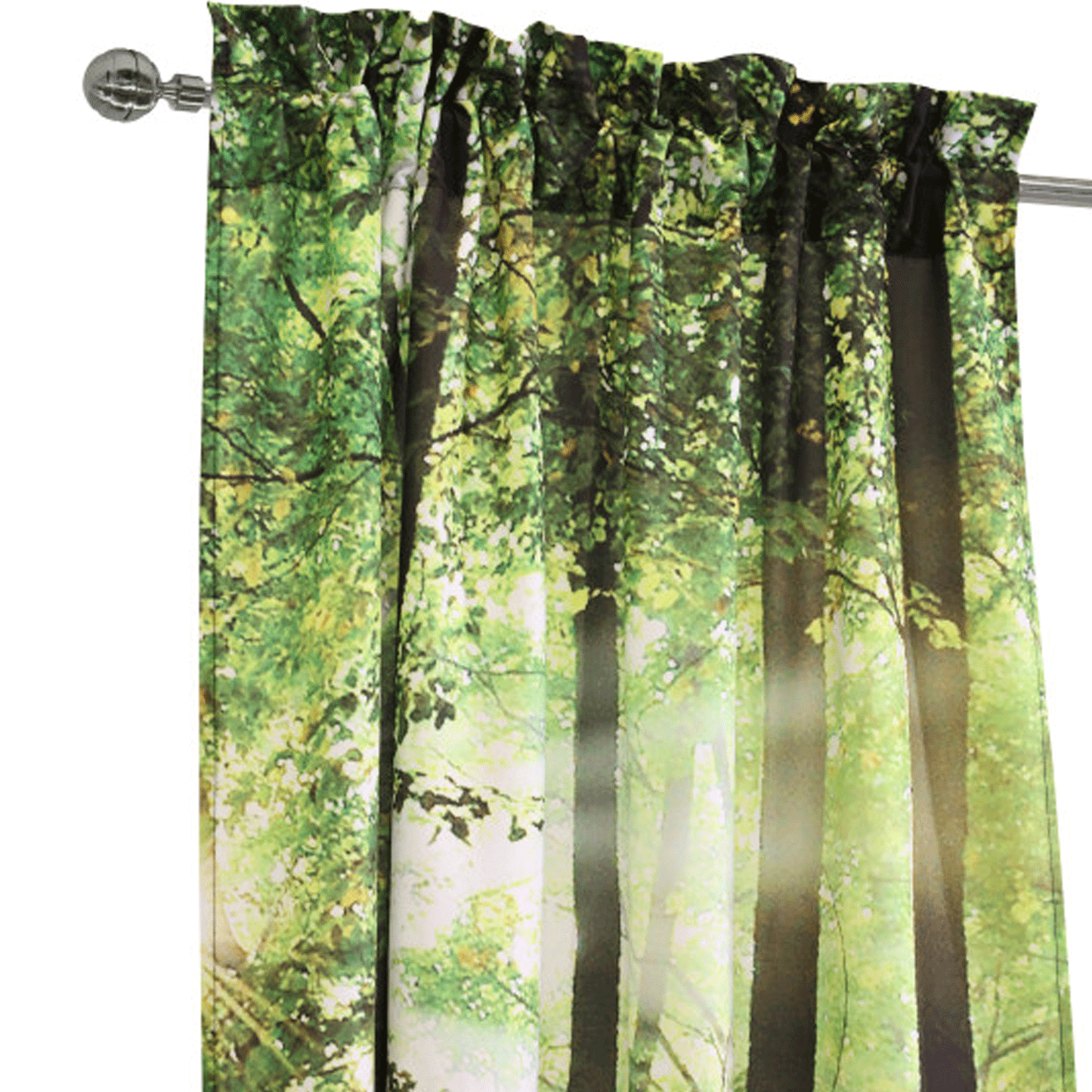Habitat Photo Real Forest Light Filtering Pole Top Panel Pair
