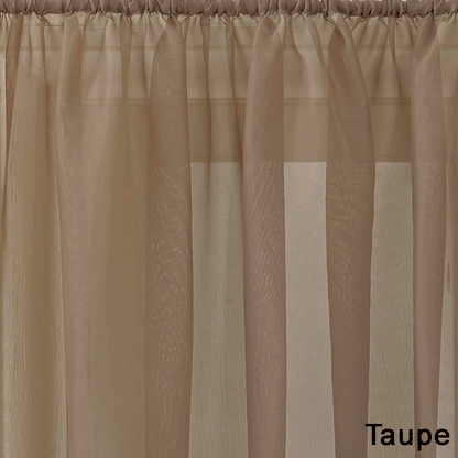 Sheer Voile Tier Pair, Valance, or Swag Pair