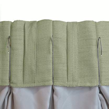 Grasscloth Lined 2/way Pinch Pleat w/Back Tabs Patio Panel