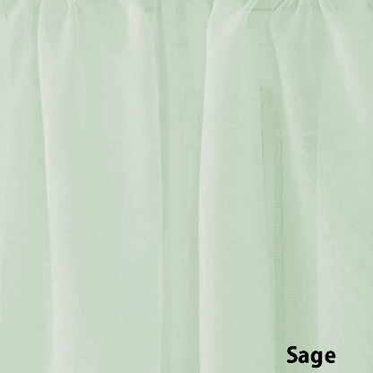 Sheer Voile Tier Pair, Valance, or Swag Pair