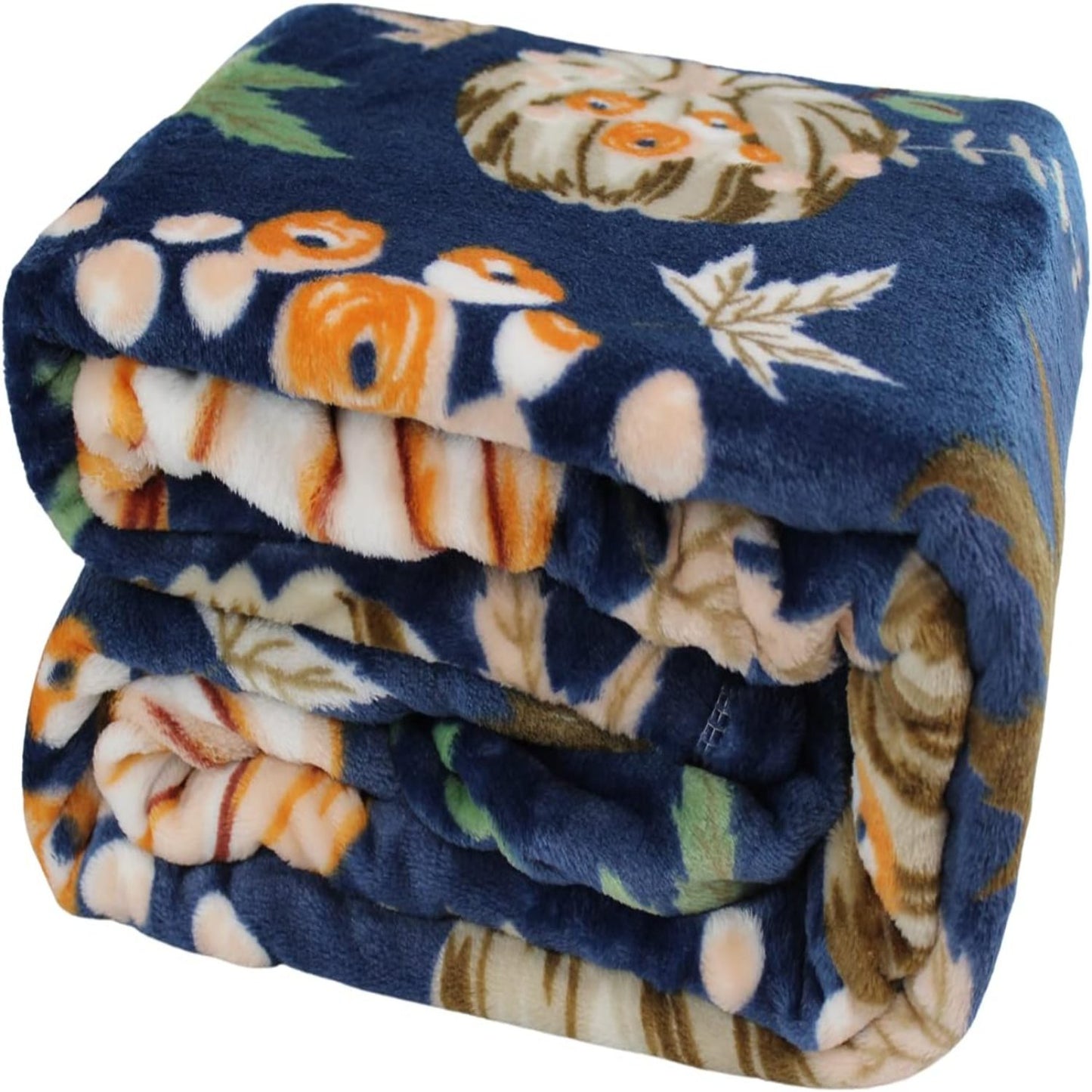 Autumn-Themed Plush Throws