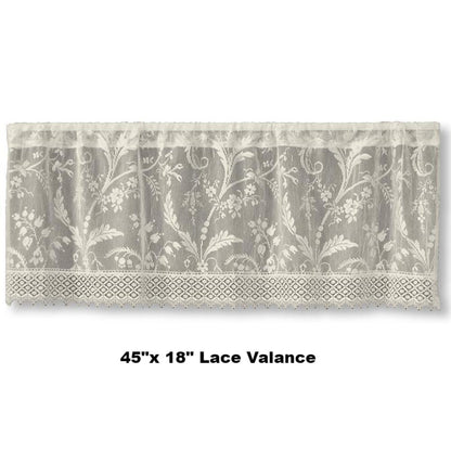 Coventry Lace Valance with Macrame-Trim Heritage Lace