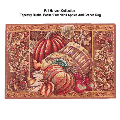 Fall-Harvest-Collection-Bushel-Basket-Pumpkins-Apples-And-Grapes-Rug