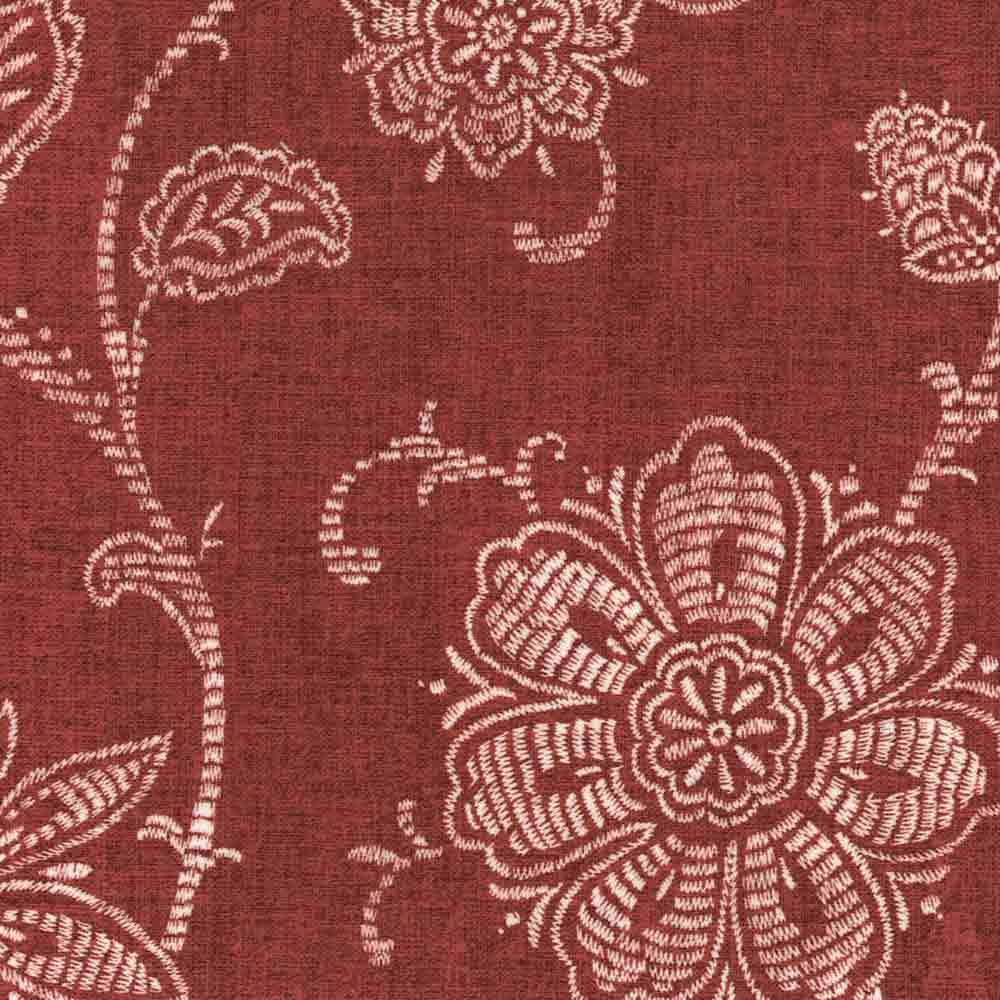 close up shot of garnet Felicity Grommet Top Panel fabric