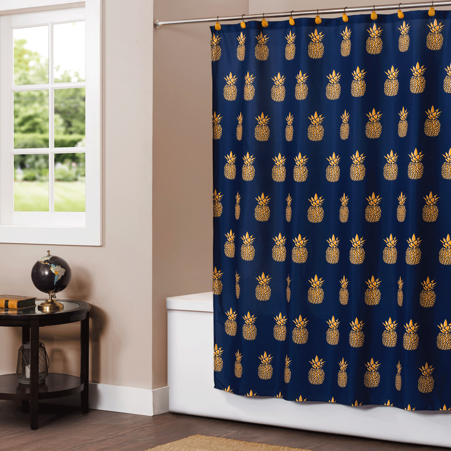 Gilded Fabric Shower Curtain
