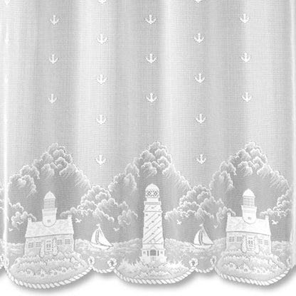 Lighthouse Lace Fabric Shower Curtain
