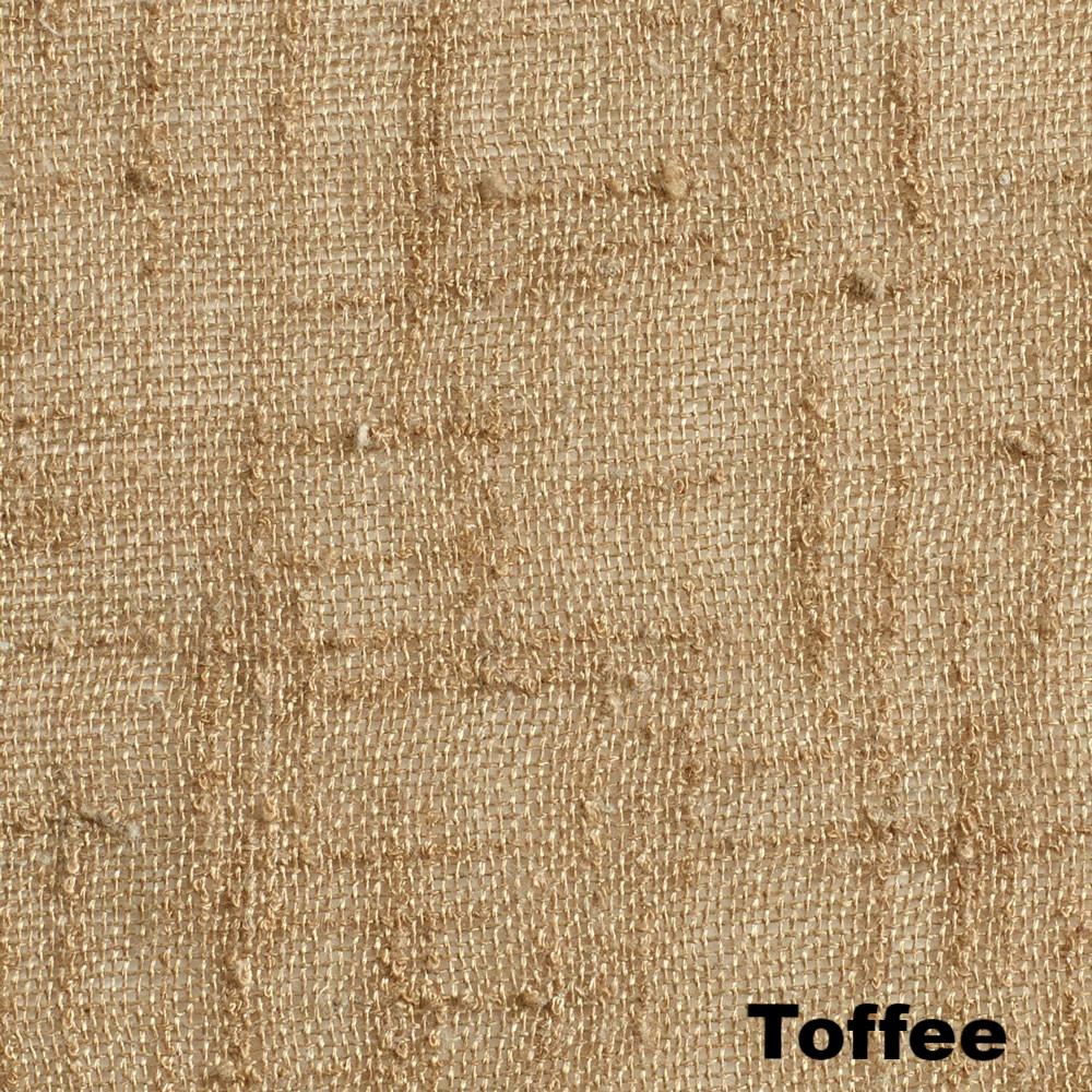 up close shot of Toffee New Castle Grommet Top Patio Panel fabric