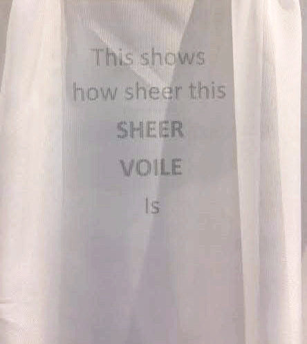 Demonstration of Voile Pinch Pleated Panel Pair Sheer Curtains