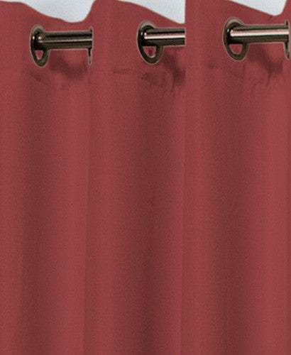 Closeup shot of Floral Rose Tacoma Double Blackout Shortie Grommet Top Panel fabric