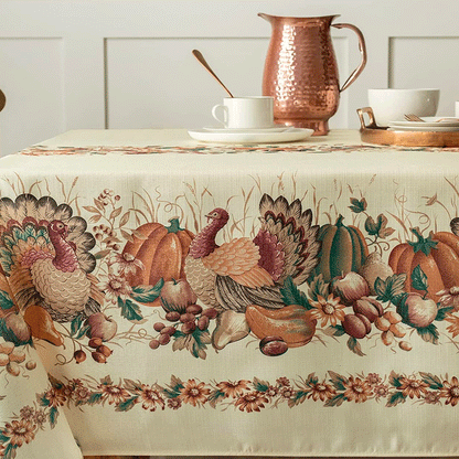 Thanksgiving Printed Fabric Tablecloth
