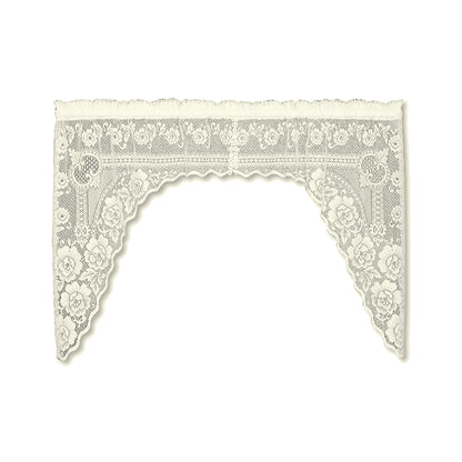 Victorian Rose Lace Kitchen Tier, Swags and Valance