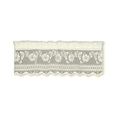 Victorian Rose Lace Kitchen Tier, Swags and Valance