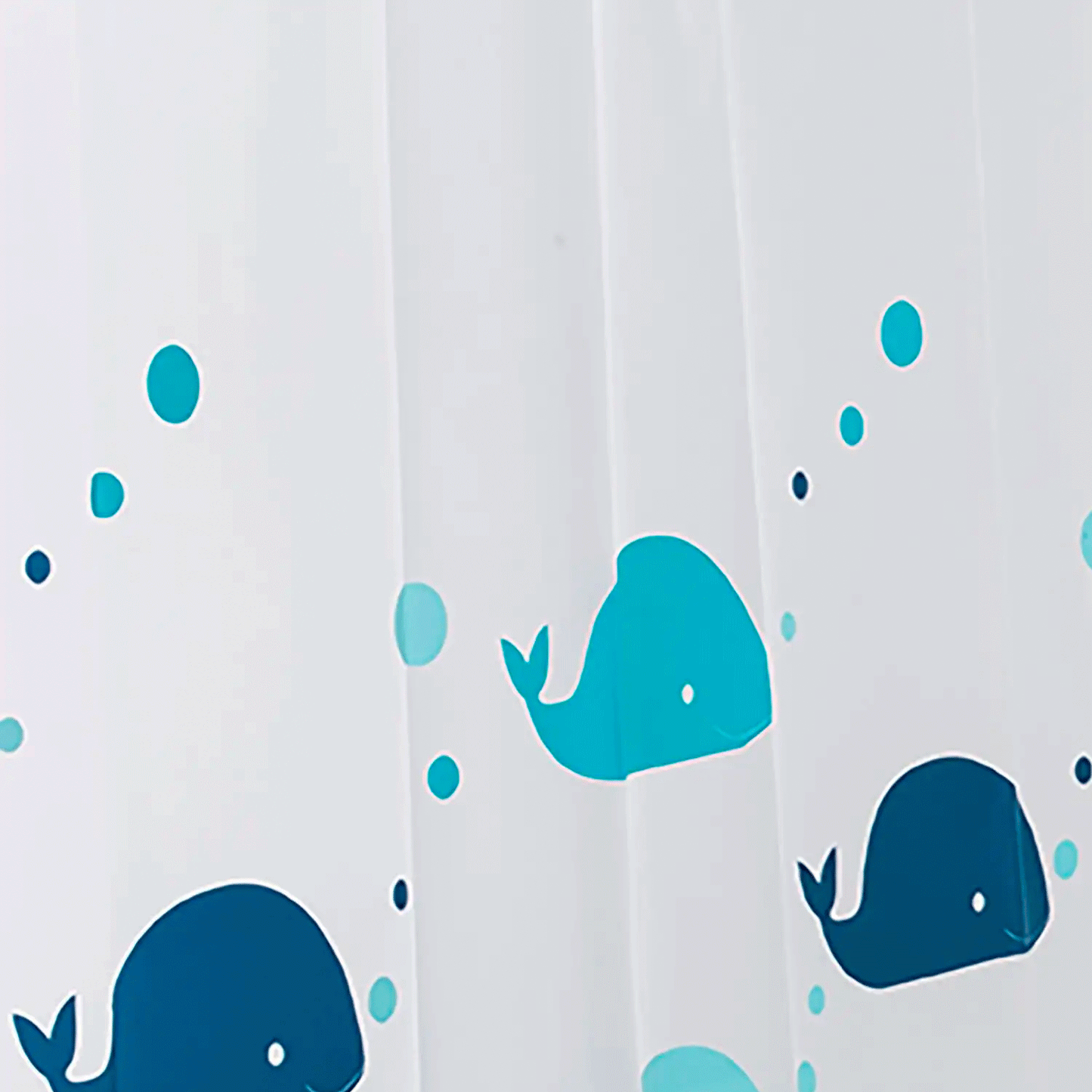 Whales EVA Shower Curtain